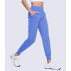 imageMAGCOMSEN Womens Joggers High Waisted Yoga Pants with Pockets Loose Leggings for Workout Athletic Lounge RunningLight Blue