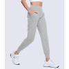 imageMAGCOMSEN Womens Joggers High Waisted Yoga Pants with Pockets Loose Leggings for Workout Athletic Lounge RunningLight Grey
