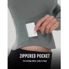 imageMAGCOMSEN Womens Lightweight Athletic Jacket Cropped Zip Up Workout Jackets Long Sleeve Yoga Tops Slim Fit Running GymGrey
