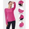 imageMAGCOMSEN Womens Long Sleeve Shirts UPF 80 Quick Dry Athletic Workout Tee Shirts with Thumb Holes Rash Guard Swim TopsRosered