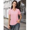 imageMAGCOMSEN Womens Polo Shirts Cotton Short Sleeve VNeck Collared Tops Golf Shirt Work Casual Summer Tee