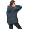 imageMAGCOMSEN Womens Sherpa Jacket Zip Up Hoodie Fuzzy Teddy Coat with Zipper Pockets Lightweight Fleece Lined Warm Winter CoatDark Grey