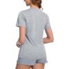 imageMAGCOMSEN Womens Short Sleeve T Shirts UPF 50 Sun Protection Quick Dry Athletic Running Workout Tee TopsLight Grey