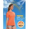imageMAGCOMSEN Womens Short Sleeve T Shirts UPF 50 Sun Protection Quick Dry Athletic Running Workout Tee TopsOrange