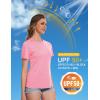 imageMAGCOMSEN Womens Short Sleeve T Shirts UPF 50 Sun Protection Quick Dry Athletic Running Workout Tee TopsPink