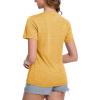 imageMAGCOMSEN Womens Short Sleeve T Shirts UPF 50 Sun Protection Quick Dry Athletic Running Workout Tee TopsTurmeric