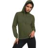 imageMAGCOMSEN Womens Sweatshirt Hoodie Fleece Lined Warm Casual Pullover Cangroo Pocket Drawstring Basic TopsArmy Green