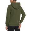 imageMAGCOMSEN Womens Sweatshirt Hoodie Fleece Lined Warm Casual Pullover Cangroo Pocket Drawstring Basic TopsArmy Green