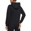 imageMAGCOMSEN Womens Sweatshirt Hoodie Fleece Lined Warm Casual Pullover Cangroo Pocket Drawstring Basic TopsBlack