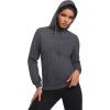 imageMAGCOMSEN Womens Sweatshirt Hoodie Fleece Lined Warm Casual Pullover Cangroo Pocket Drawstring Basic TopsDark Grey