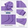 imageMAGCOMSEN Womens Sweatshirt Hoodie Fleece Lined Warm Casual Pullover Cangroo Pocket Drawstring Basic TopsLight Purple