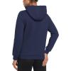 imageMAGCOMSEN Womens Sweatshirt Hoodie Fleece Lined Warm Casual Pullover Cangroo Pocket Drawstring Basic TopsNavy