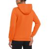 imageMAGCOMSEN Womens Sweatshirt Hoodie Fleece Lined Warm Casual Pullover Cangroo Pocket Drawstring Basic TopsOrange