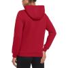 imageMAGCOMSEN Womens Sweatshirt Hoodie Fleece Lined Warm Casual Pullover Cangroo Pocket Drawstring Basic TopsTomato Red