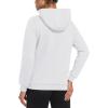 imageMAGCOMSEN Womens Sweatshirt Hoodie Fleece Lined Warm Casual Pullover Cangroo Pocket Drawstring Basic TopsWhite