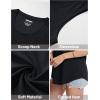 imageMAGCOMSEN Womens Tank Tops Loose Fit Sleeveless Top Casual Scoop Neck Tunic Shirts Summer UPF 50 Basic TshirtBlack