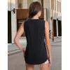 imageMAGCOMSEN Womens Tank Tops Loose Fit Sleeveless Top Casual Scoop Neck Tunic Shirts Summer UPF 50 Basic TshirtBlack