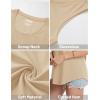 imageMAGCOMSEN Womens Tank Tops Loose Fit Sleeveless Top Casual Scoop Neck Tunic Shirts Summer UPF 50 Basic TshirtLight Khaki