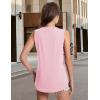 imageMAGCOMSEN Womens Tank Tops Loose Fit Sleeveless Top Casual Scoop Neck Tunic Shirts Summer UPF 50 Basic TshirtLight Pink