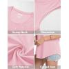 imageMAGCOMSEN Womens Tank Tops Loose Fit Sleeveless Top Casual Scoop Neck Tunic Shirts Summer UPF 50 Basic TshirtLight Pink