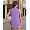 imageMAGCOMSEN Womens Tank Tops Loose Fit Sleeveless Top Casual Scoop Neck Tunic Shirts Summer UPF 50 Basic TshirtLight Purple