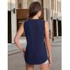 imageMAGCOMSEN Womens Tank Tops Loose Fit Sleeveless Top Casual Scoop Neck Tunic Shirts Summer UPF 50 Basic TshirtNavy Blue