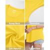 imageMAGCOMSEN Womens Tank Tops Loose Fit Sleeveless Top Casual Scoop Neck Tunic Shirts Summer UPF 50 Basic TshirtYellow