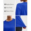 imageMAGCOMSEN Womens Thermal Shirts Fleece Pullover Long Sleeve Undershirt Tops Warm Workout Winter Base LayerColor Blue