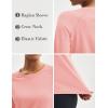 imageMAGCOMSEN Womens Thermal Shirts Fleece Pullover Long Sleeve Undershirt Tops Warm Workout Winter Base LayerLight Pink