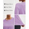 imageMAGCOMSEN Womens Thermal Shirts Fleece Pullover Long Sleeve Undershirt Tops Warm Workout Winter Base LayerLight Purple