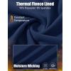 imageMAGCOMSEN Womens Thermal Shirts Fleece Pullover Long Sleeve Undershirt Tops Warm Workout Winter Base LayerNavy Blue