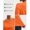 imageMAGCOMSEN Womens Thermal Shirts Fleece Pullover Long Sleeve Undershirt Tops Warm Workout Winter Base LayerOrange