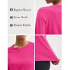 imageMAGCOMSEN Womens Thermal Shirts Fleece Pullover Long Sleeve Undershirt Tops Warm Workout Winter Base LayerRose
