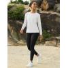 imageMAGCOMSEN Womens Thermal Shirts Fleece Pullover Long Sleeve Undershirt Tops Warm Workout Winter Base LayerWhite