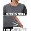 imageMAGCOMSEN Womens Tops Short Sleeve Workout Shirts UPF 50 Quick Dry Athletic Running Swim Rash GuardGrey
