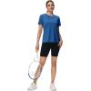 imageMAGCOMSEN Womens Tops Short Sleeve Workout Shirts UPF 50 Quick Dry Athletic Running Swim Rash GuardMedium Blue
