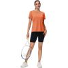 imageMAGCOMSEN Womens Tops Short Sleeve Workout Shirts UPF 50 Quick Dry Athletic Running Swim Rash GuardOrange