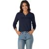 imageMAGCOMSEN Womens V Neck Sweater 2025 Spring Casual Long Sleeve Tops Knit Lightweight Pullover Sweaters JumperNavy