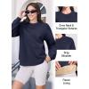 imageMAGCOMSEN Womens Winter Sweatshirts Sherpa Lined Crewneck Fleece Pullover Warm Casual Heavyweight Long Sleeve TopsNavy