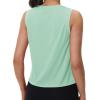 imageMAGCOMSEN Womens Workout Tank Tops Crop Sleeveless Athletic Moisture Wicking Loose Fit Summer ShirtGreygreen