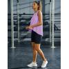 imageMAGCOMSEN Womens Workout Tank Tops Loose Fit Gym Yoga Sleeveless Shirts Athletic Running Tops FlowyLightpurple