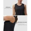 imageMAGCOMSEN Workout Tank Tops for Women Loose Fit Sleeveless Tops Quick Dry Lightweight Athletic Gym Yoga Exercise ShirtsBlack