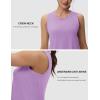 imageMAGCOMSEN Workout Tank Tops for Women Loose Fit Sleeveless Tops Quick Dry Lightweight Athletic Gym Yoga Exercise ShirtsLightpurple