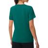 imageMAGCOMSEN Workout Tops for Women UPF 80 VNeck Short Sleeve Tee Shirt Quick Dry T Shirts Gym Athletic Yoga TopEgreen