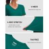 imageMAGCOMSEN Workout Tops for Women UPF 80 VNeck Short Sleeve Tee Shirt Quick Dry T Shirts Gym Athletic Yoga TopEgreen