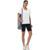imageMAGCOMSEN Workout Tops for Women UPF 80 VNeck Short Sleeve Tee Shirt Quick Dry T Shirts Gym Athletic Yoga TopWhite