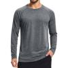 imageMAGCOMSEN Mens Long Sleeve Shirts UPF 50 Sun Protection Dry Fit Shirts Athletic Fishing Hiking Workout Rash GuardDark Grey