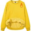 imageMAGCOMSEN Womens Fleece Lined Sweatshirt Crewneck Cotton Pullover Fall Winter Casual Long Sleeve Warm Soft TopsYellow