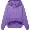 imageMAGCOMSEN Womens Sweatshirt Hoodie Fleece Lined Warm Casual Pullover Cangroo Pocket Drawstring Basic TopsLight Purple