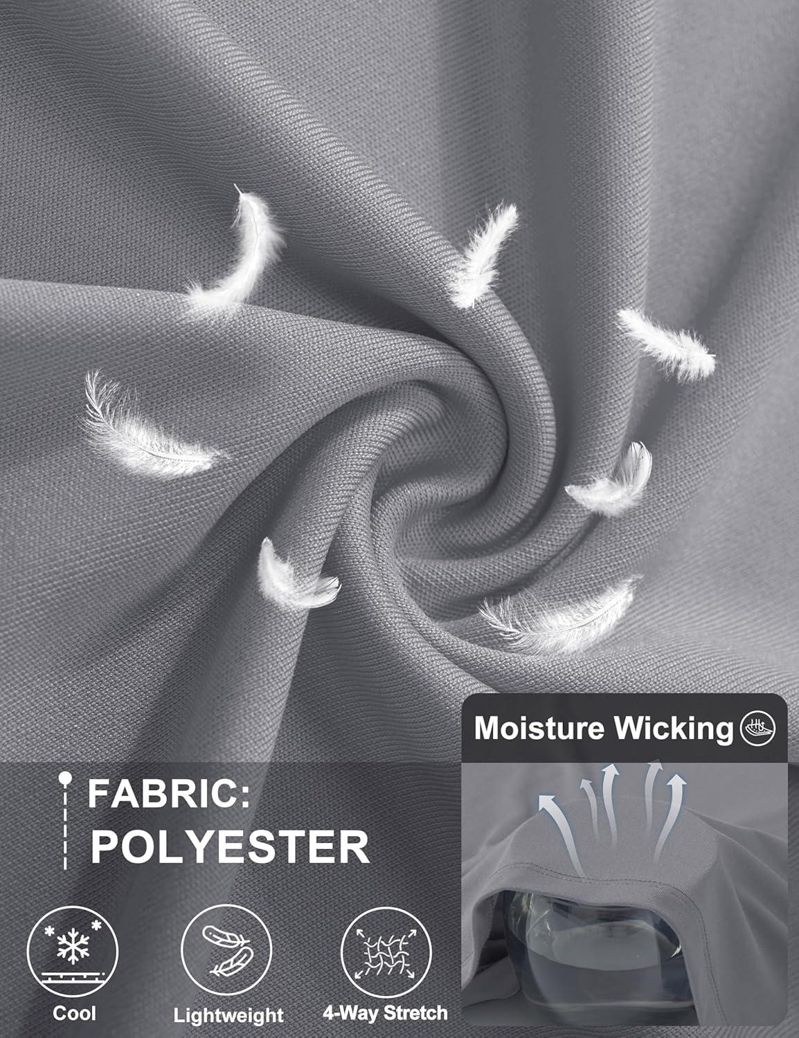 imageMAGCOMSEN 3 Pack Mens Short Sleeve Quick Dry Shirts Moisture Wicking UPF 50 Athletic Running Gym Workout Swim TShirtsBlackLight GreyWhite